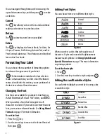 Preview for 6 page of Dymo LabelPoint 250 User Manual