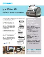 Preview for 1 page of Dymo LabelWriter 4XL Label Printer Specifications