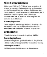 Preview for 2 page of Dymo LetraTag 100-H Manual