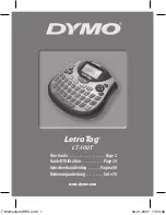 Dymo LETRATAG 100T User Manual предпросмотр