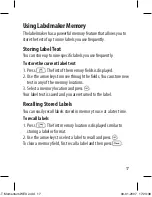 Preview for 17 page of Dymo LETRATAG 100T User Manual