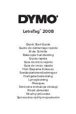 Preview for 1 page of Dymo LetraTag 200B Quick Start Manual