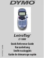 Preview for 1 page of Dymo LetraTag LT-100H Quick Start Manual