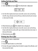 Preview for 5 page of Dymo LetraTag LT-100H Quick Start Manual