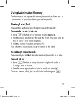 Preview for 17 page of Dymo LetraTag LT-100T User Manual