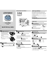 Dymo LetraTag Plus LT-100T Quick Reference Manual предпросмотр