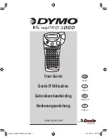 Dymo Rhino 5200 Hard case Kit by User Manual preview