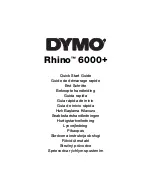 Dymo Rhino 6000+ Quick Start Manual предпросмотр