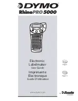 Dymo Rhino Pro 5000 User Manual preview