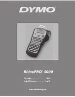 Dymo RhinoPRO 5000 User Manual preview