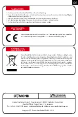 Предварительный просмотр 4 страницы Dymond Powerbase 250 Instruction