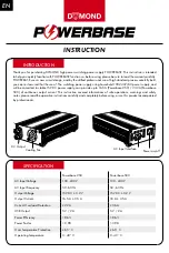 Предварительный просмотр 5 страницы Dymond Powerbase 250 Instruction