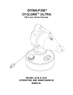 Dyna-Fog CYCLONE ULTRA 2734 Operation And Maintenance Manual preview