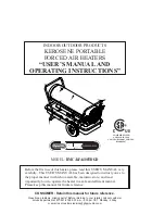 Dyna-Glo Delux RMC-KFA400TDGD User'S Manual And Operating Instructions preview