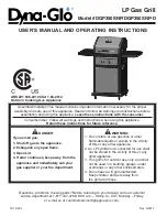 Dyna-Glo DGP350SNP User'S Manual And Operating Instructions предпросмотр