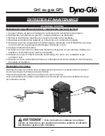 Предварительный просмотр 61 страницы Dyna-Glo DGP350SNP User'S Manual And Operating Instructions