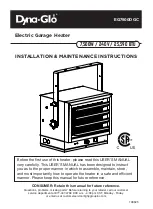 Dyna-Glo EG7500DGC Installation & Maintenance Instructions Manual preview