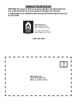 Preview for 16 page of Dyna-Glo EG7500DGP Installation & Maintenance Instructions Manual