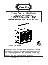 Предварительный просмотр 1 страницы Dyna-Glo EG7500DH User'S Manual And Operating Instructions