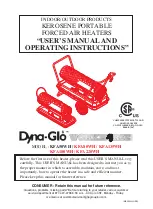 Preview for 1 page of Dyna-Glo KFA135WH User'S Manual And Operating Instructions