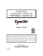 Preview for 1 page of Dyna-Glo WK11C8 Owner'S Manual