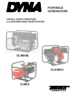 Preview for 1 page of Dyna D3000 Installation & Operating Instructions Manual