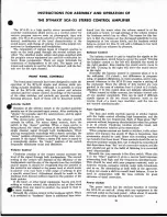 Preview for 3 page of Dyna Dynakit SCA-35 Instructions For Assembly And Operation Manual