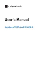 dynabook A1PMZ20E1118 User Manual предпросмотр