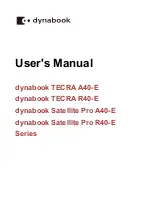 Предварительный просмотр 1 страницы dynabook A40-E1420 User Manual