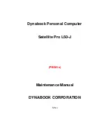 dynabook PBS41 Series Maintenance Manual preview