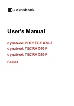 Предварительный просмотр 1 страницы dynabook POETEGE X30-F Series User Manual