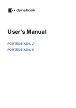 dynabook PORTEGE X30L-J Series User Manual предпросмотр