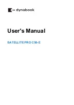 dynabook SATELLITE PRO C50-E User Manual предпросмотр