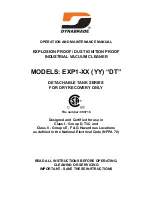 Preview for 1 page of Dynabrade DETACHABLE TANK SERIES Instruction For Operation And Maintenance