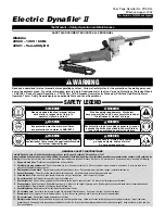 Dynabrade Dynafile II 40500 Safety, Operation And Maintenance Manual preview