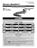 Preview for 1 page of Dynabrade Electric Dynafile II 40501 Safety, Operation And Maintenance Manual