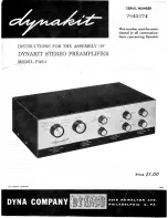 Предварительный просмотр 1 страницы DYNACO PAS-2 Assembly Instructions Manual