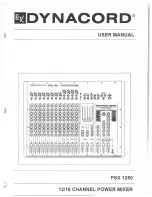 Preview for 1 page of Dynacord 12/16 Channel Power Mixer PSX 1250 User Manual