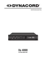 Preview for 15 page of Dynacord Amp Xa 4000 Owner'S Manual