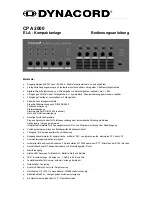 Preview for 1 page of Dynacord CPA 2000 Owner'S Manual