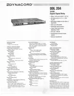 Dynacord DDL 204 Datasheet preview