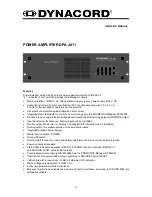 Dynacord DPA 4411 Owner'S Manual preview