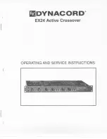 Предварительный просмотр 1 страницы Dynacord EX24 Operating And Service Instructions