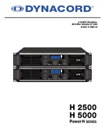 Dynacord H 2500 Owner'S Manual предпросмотр