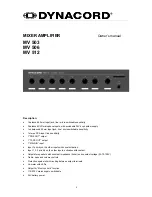 Preview for 9 page of Dynacord MV 503 Owner'S Manual