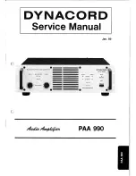 Dynacord PAA 990 - SERVICE Service Manual preview