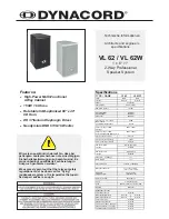 Preview for 1 page of Dynacord VariLine VL62 Architects And Engineers Specifications