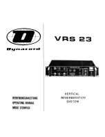 Dynacord VRS 23 Operating Manual preview