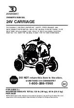 Dynacraft 24V CARRIAGE Owner'S Manual preview
