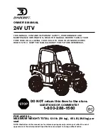 Dynacraft 24V UTV Owner'S Manual предпросмотр